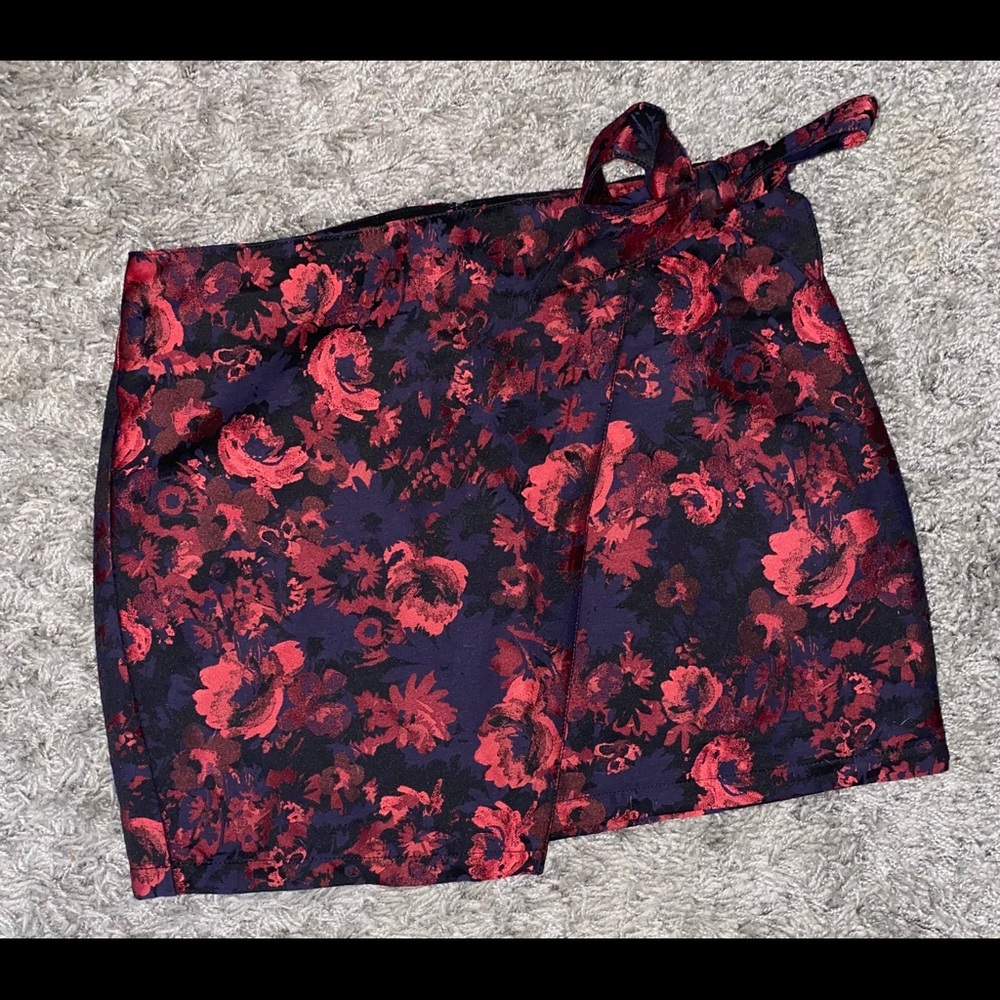 Express Floral Mini Skirt